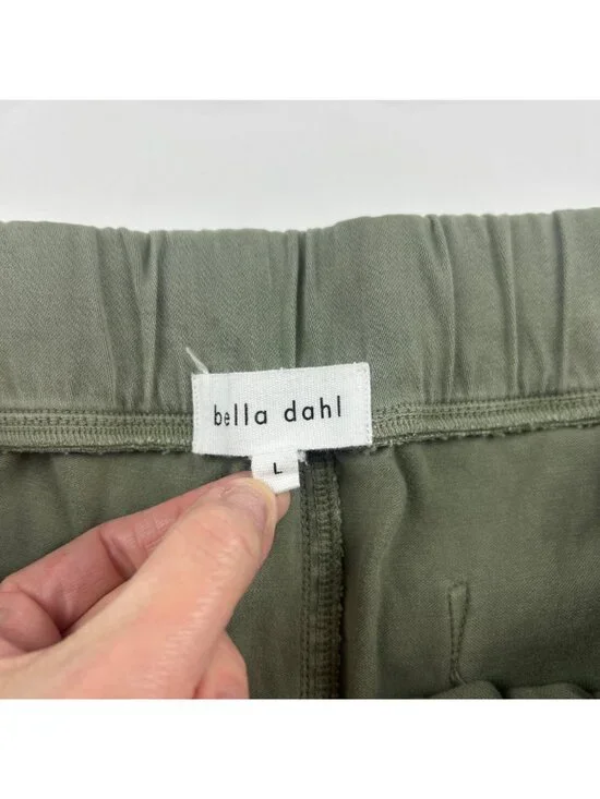 Bella Dahl Olive Green Soft Stretch Tencel Jogger Lounge Pant L - Picture 3 of 6